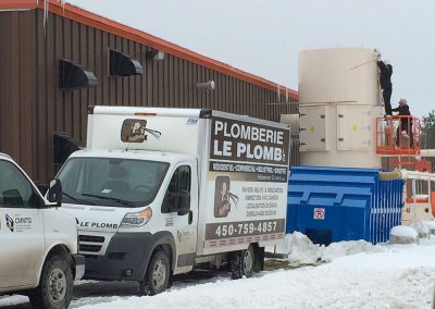 Camion de Plomberie le Plomb avec un chauffe haut - Plomberie Le Plomb à Joliette