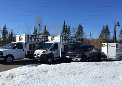 Nos camion de plomberie - Plomberie Le Plomb à Joliette